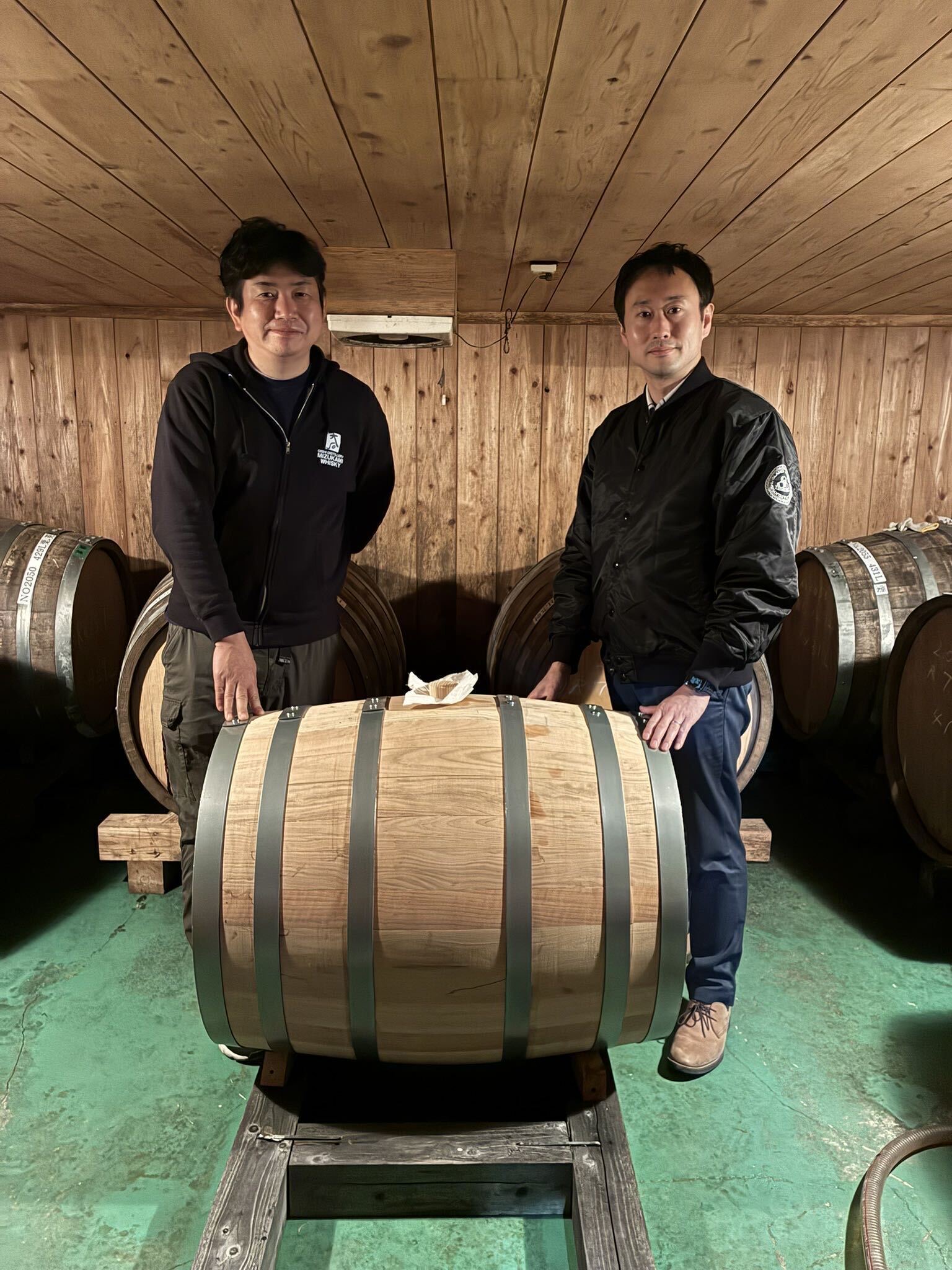 大石酒造場専務とサクラ樽